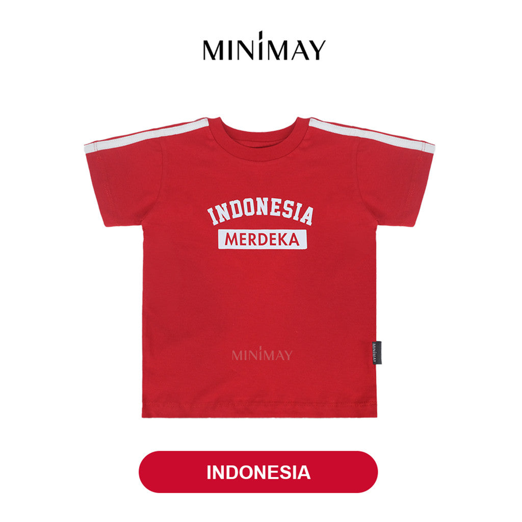 Kaos Anak 17 Agustus Indonesia Baju Merah Putih Kombinasi Usia 1 2 3 4 5 6 7 Tahun