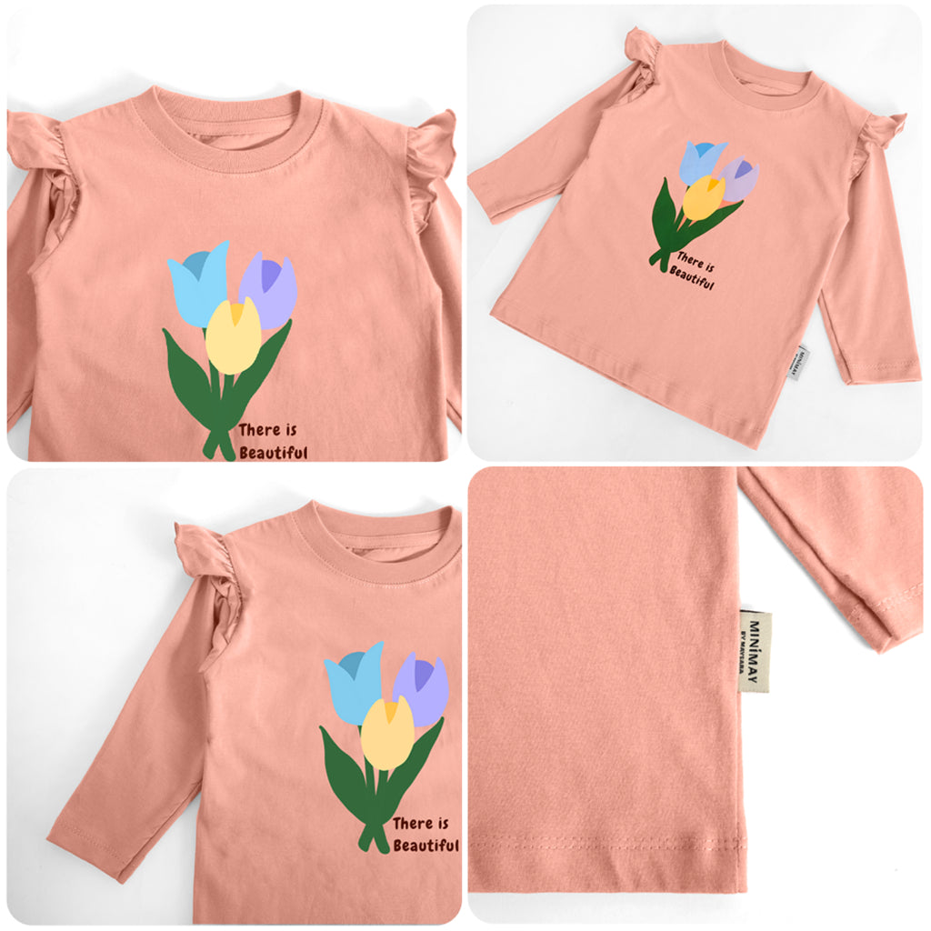 MINIMAY Kaos Lengan Panjang Bunga
