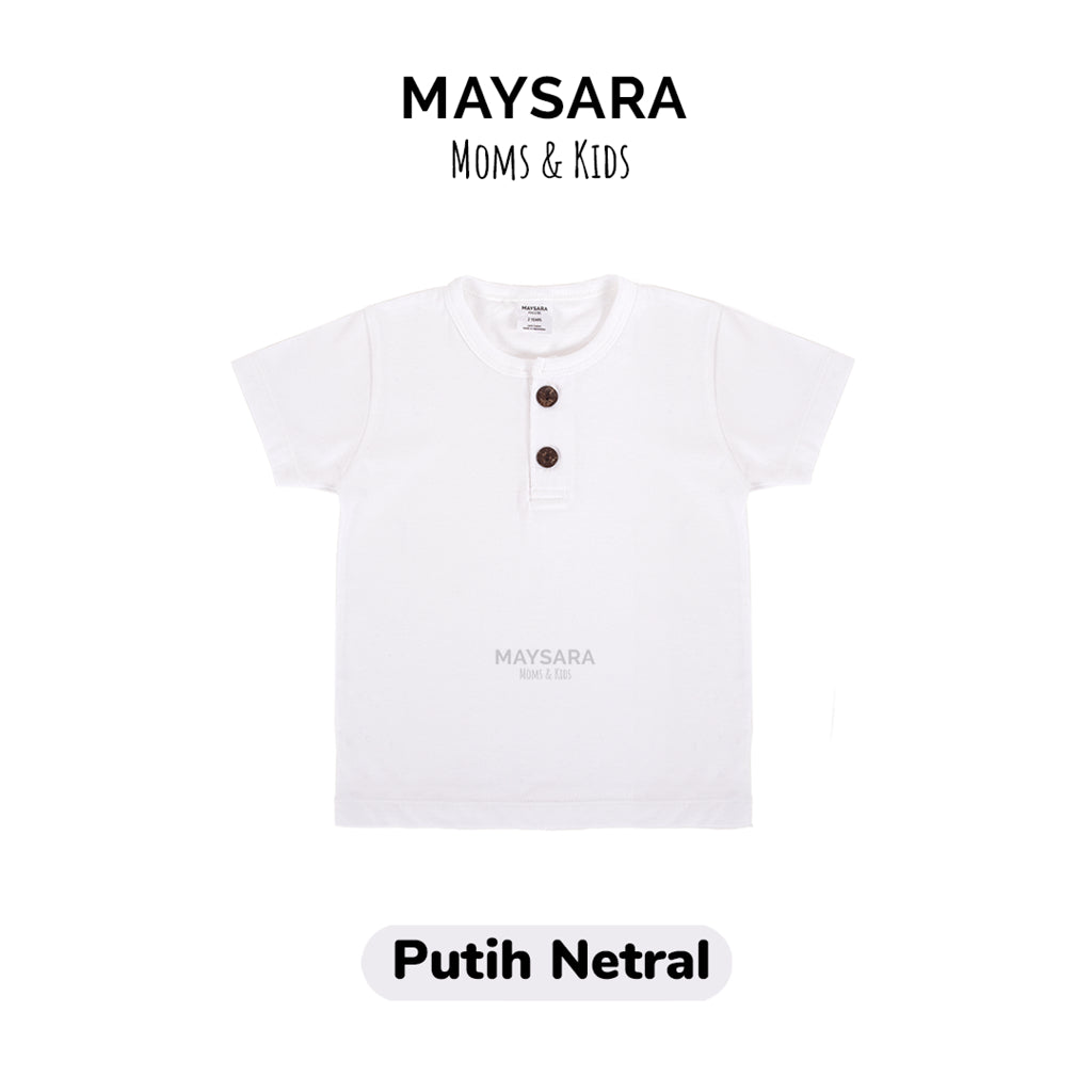 MINIMAY Kaos Anak Kancing Button Tee
