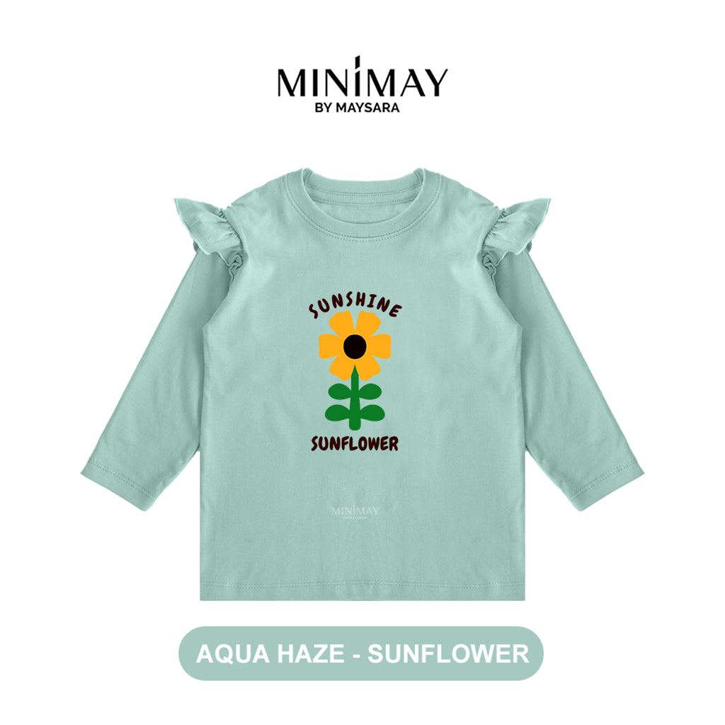 MINIMAY Kaos Lengan Panjang Bunga