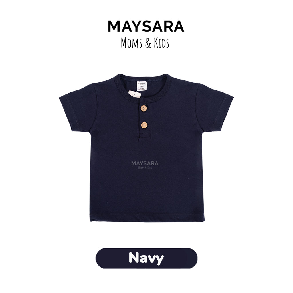 MINIMAY Kaos Anak Kancing Button Tee