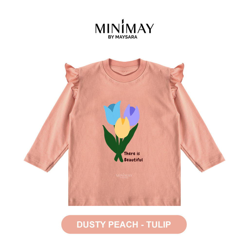 MINIMAY Kaos Lengan Panjang Bunga