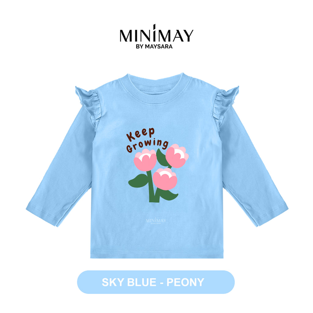 MINIMAY Kaos Lengan Panjang Bunga