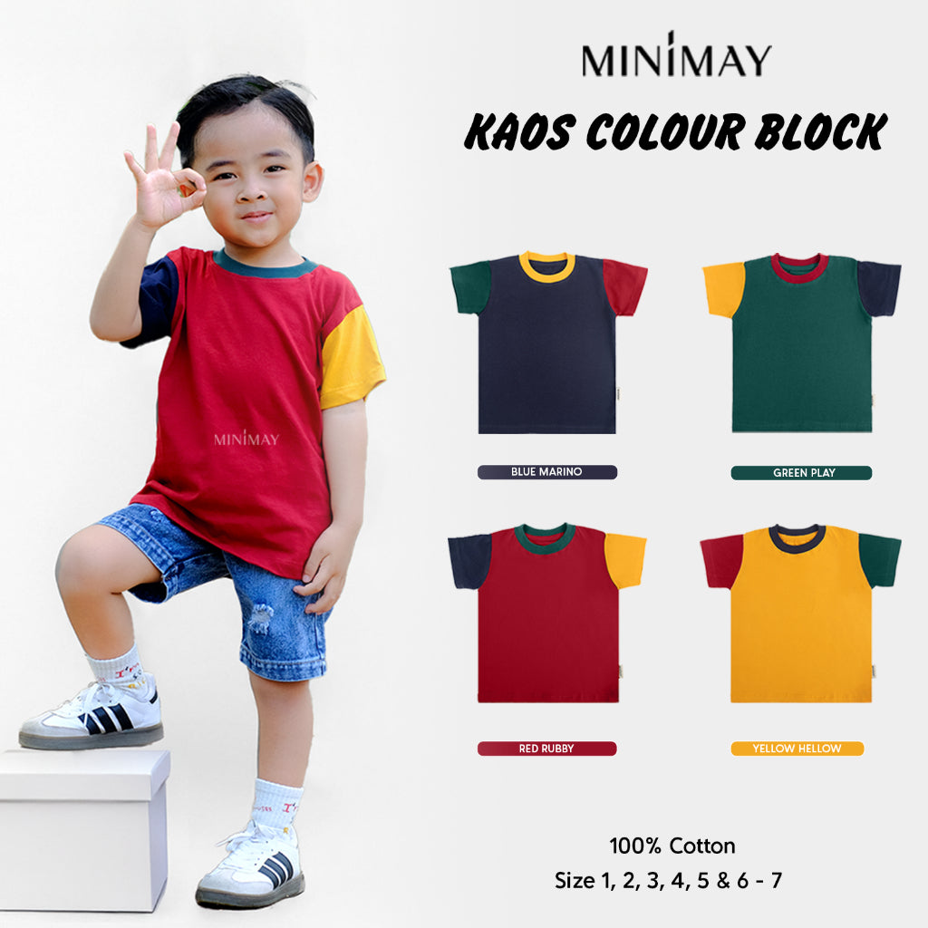 MINIMAY Kaos Colour Block