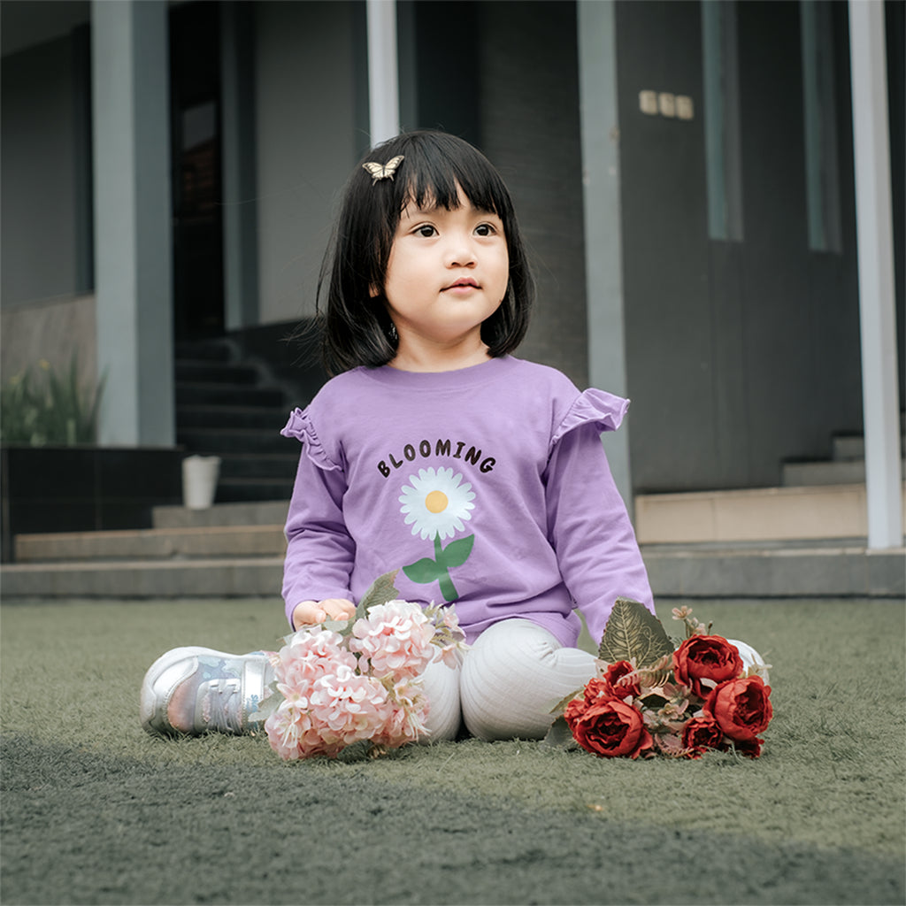 MINIMAY Kaos Lengan Panjang Bunga