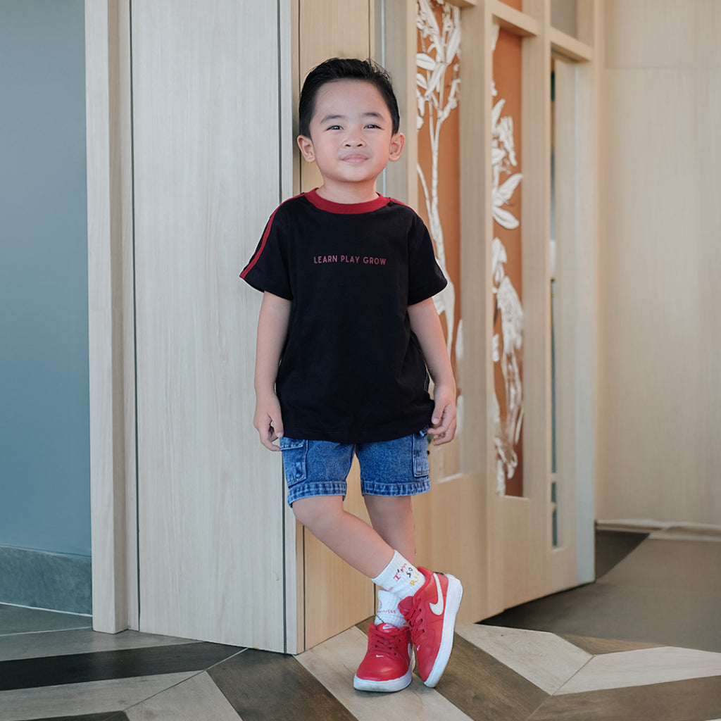 MINIMAY Kaos Sholuder Stripe
