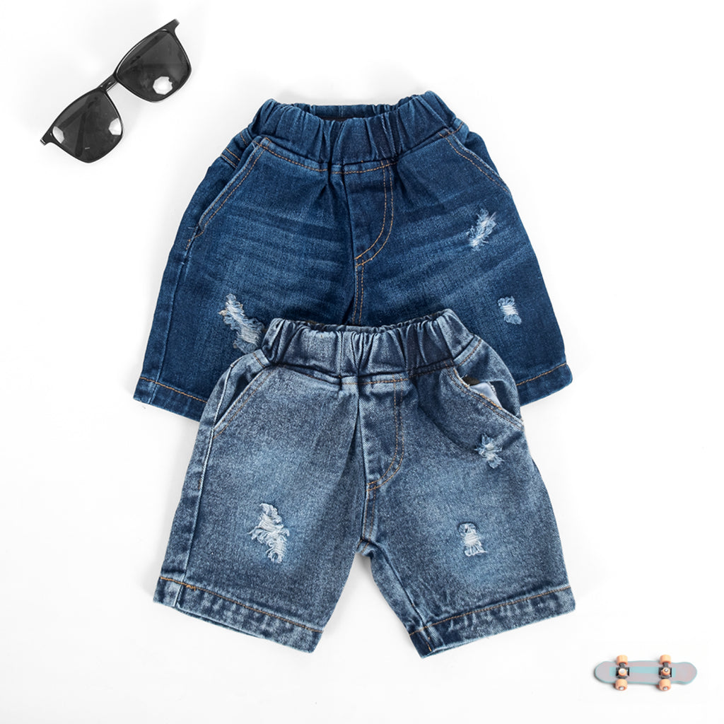 MINIMAY Celana Short Denim Sobek
