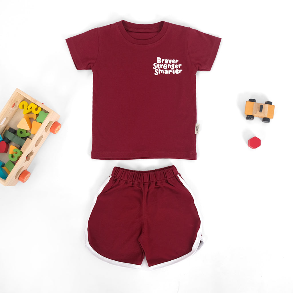 MINIMAY Celana Retro Anak White Line Retro