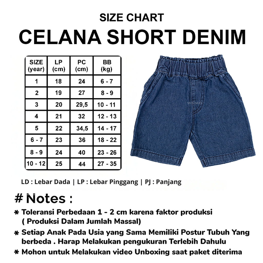 Celana Short Denim