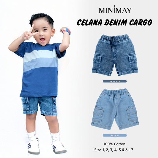 Celana Short Denim Cargo