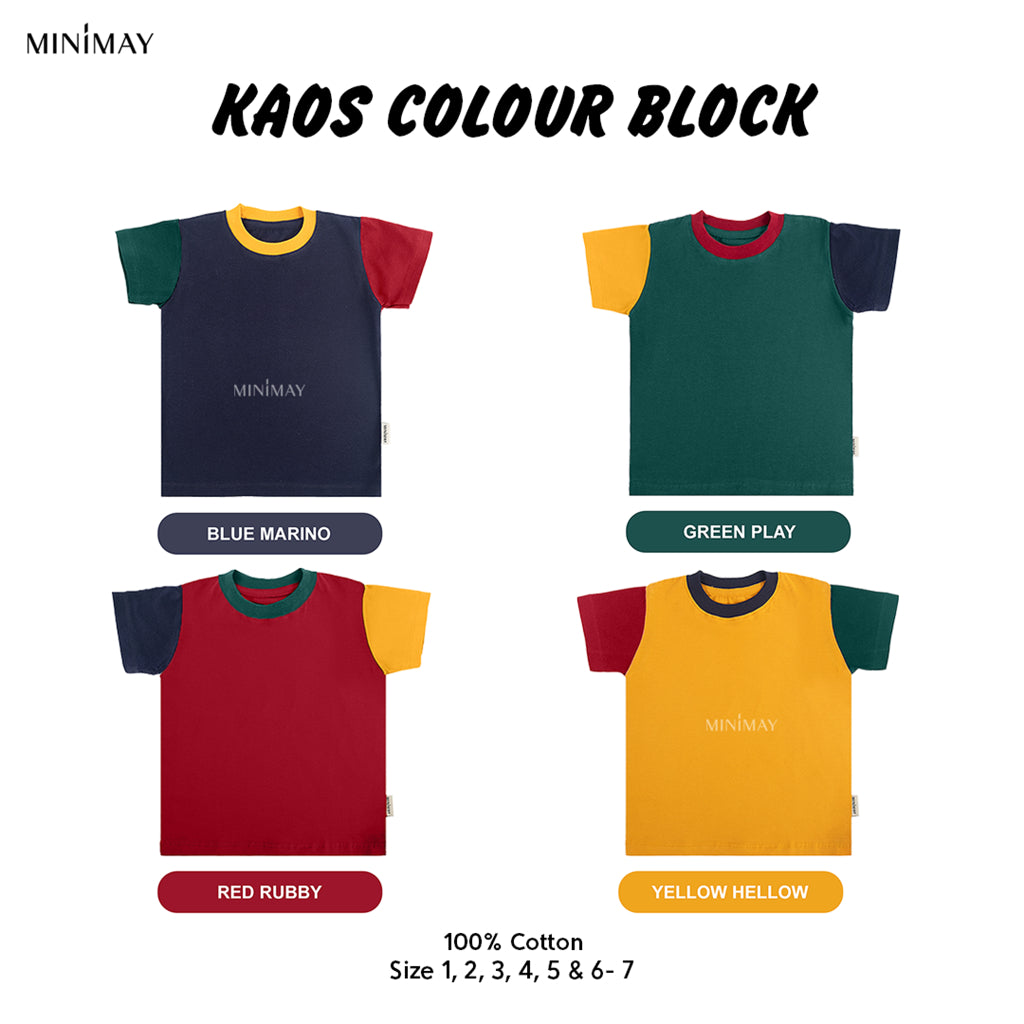 MINIMAY Kaos Colour Block