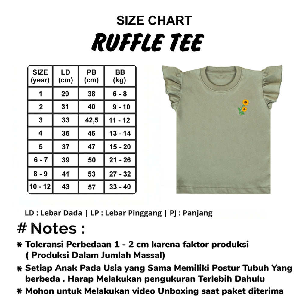 Kaos Ruffle Tee