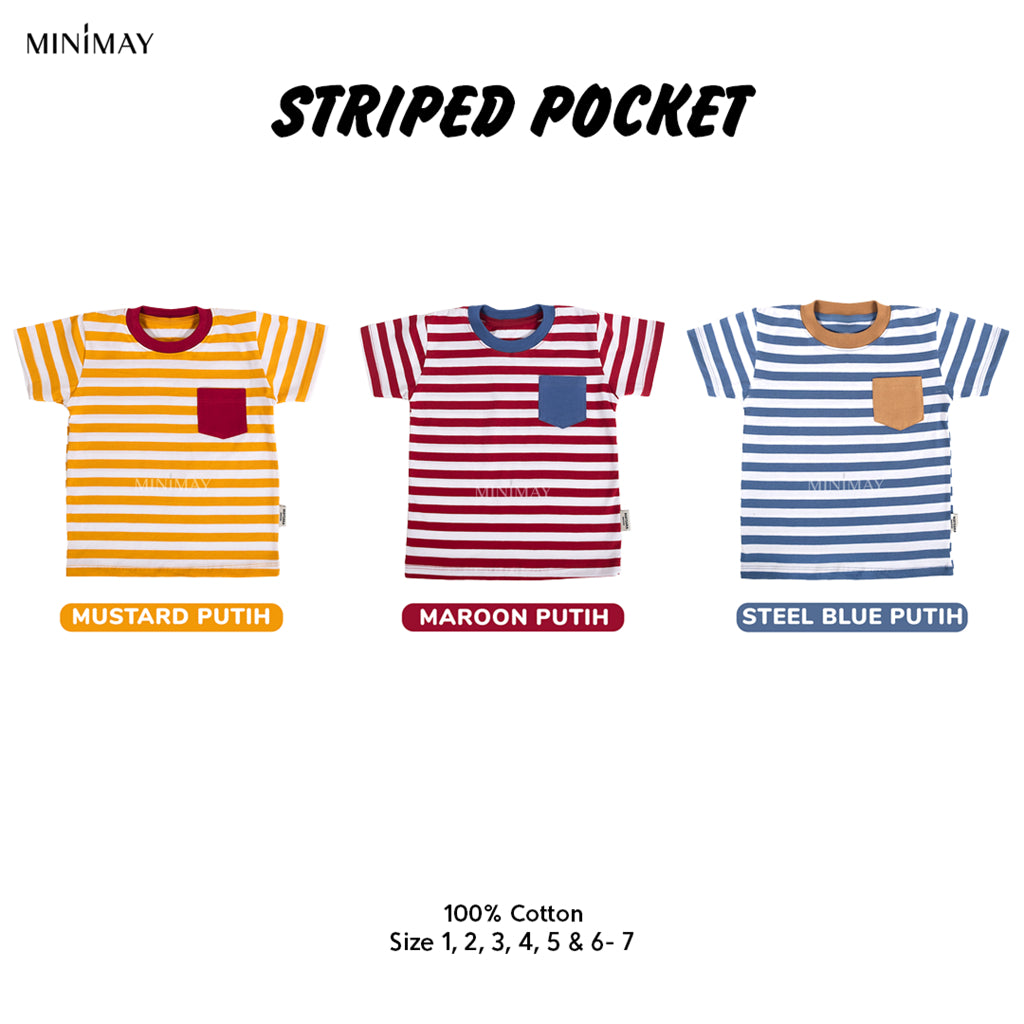 Kaos Striped Pocket