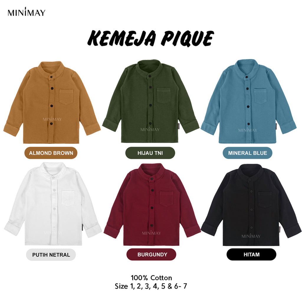 MINIMAY Kemeja Pique Long Pique