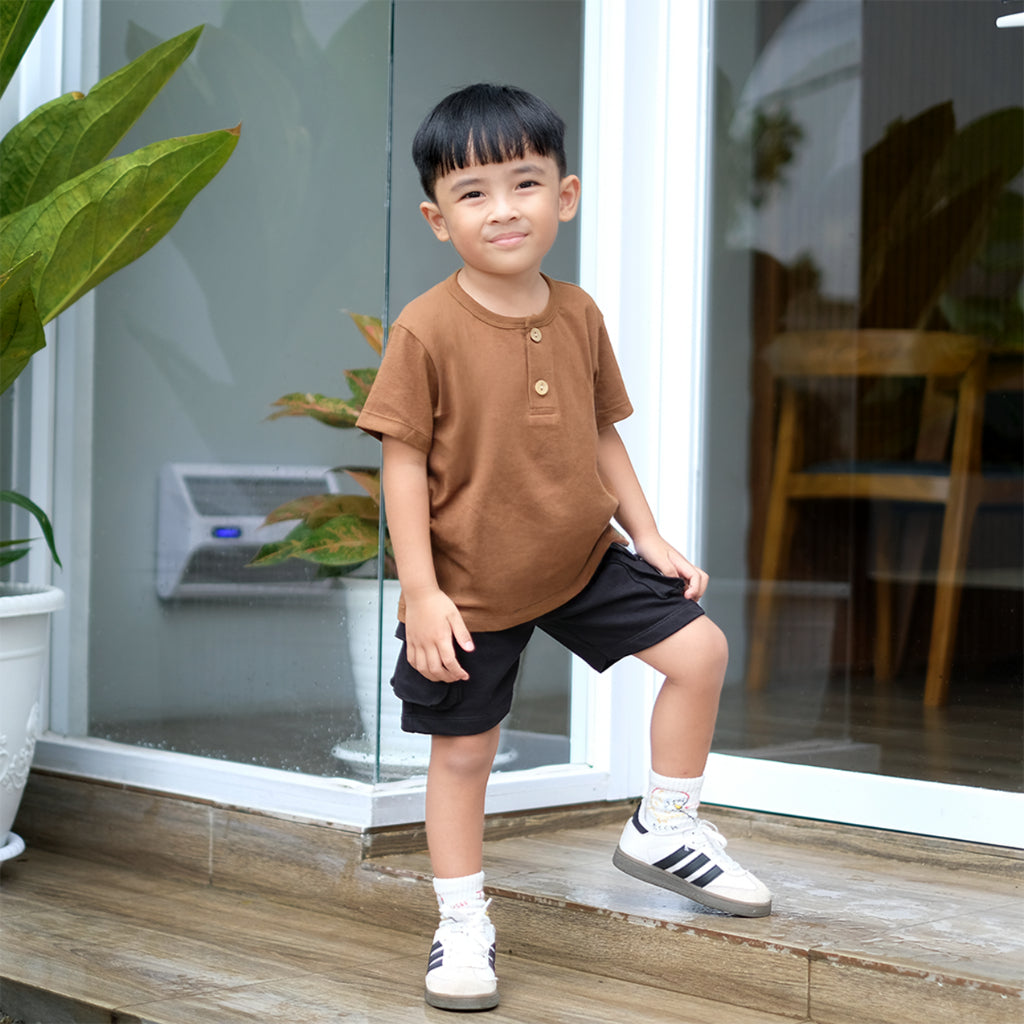 MINIMAY Kaos Anak Kancing Button Tee