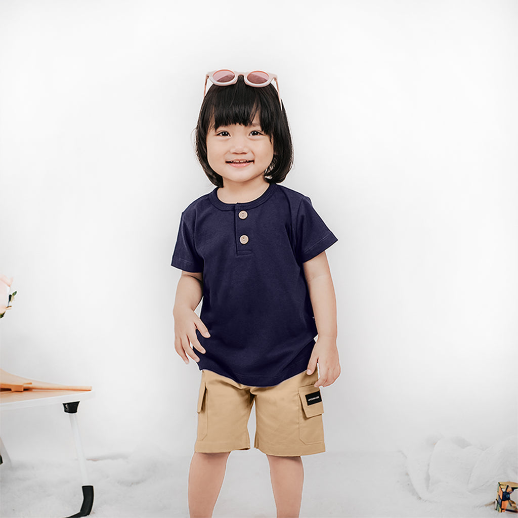 MINIMAY Kaos Anak Kancing Button Tee