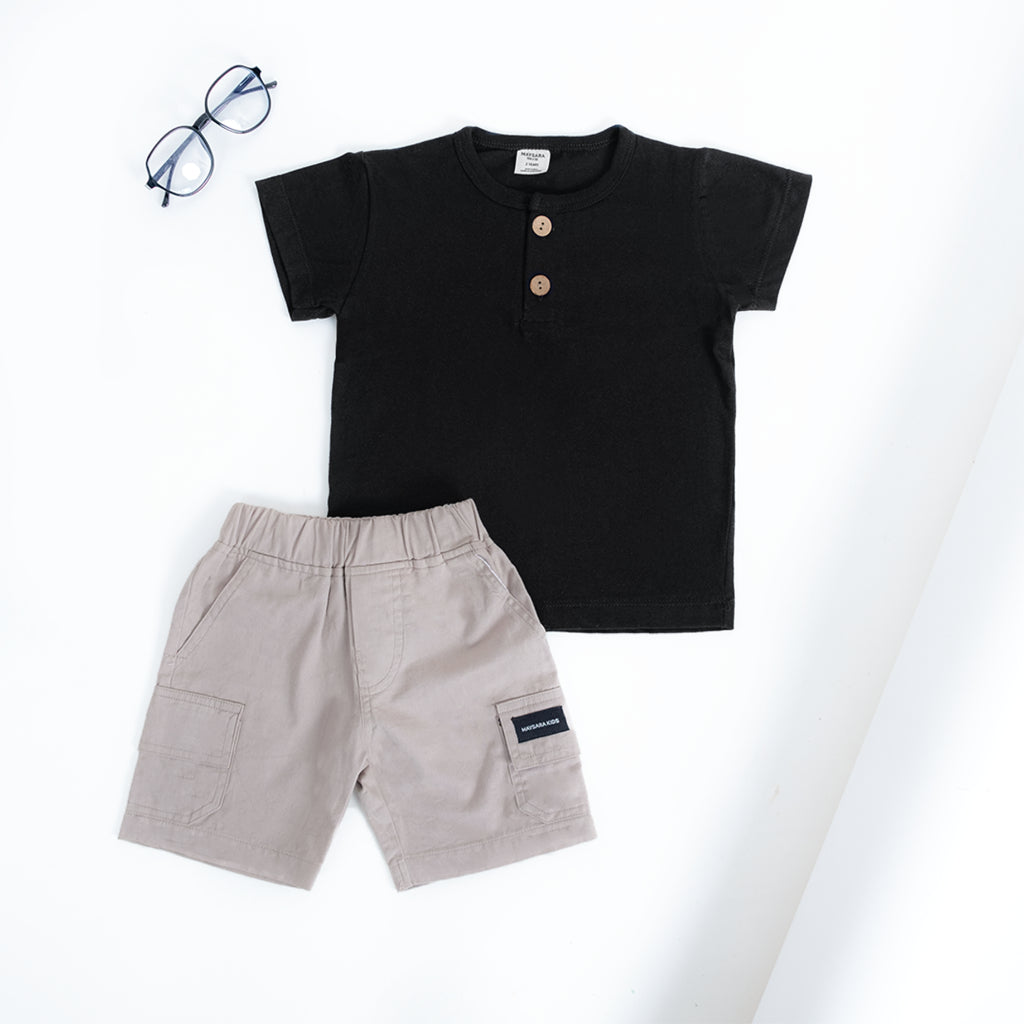 MINIMAY Kaos Anak Kancing Button Tee