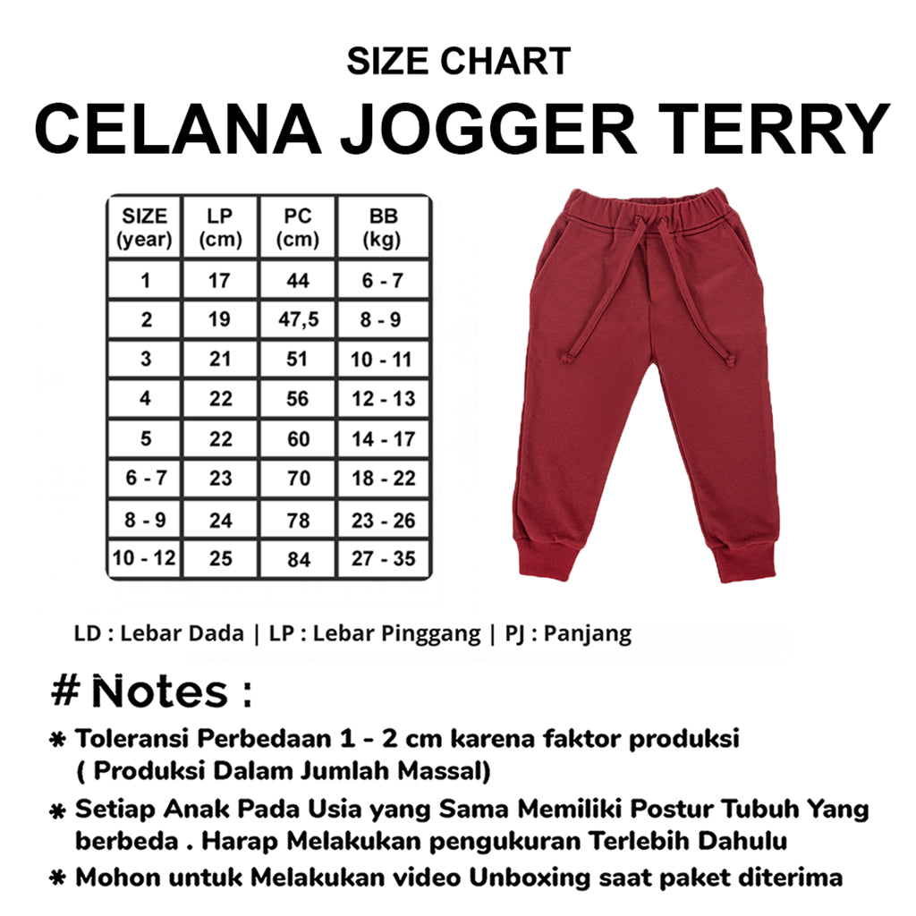 Celana Jogger Terry