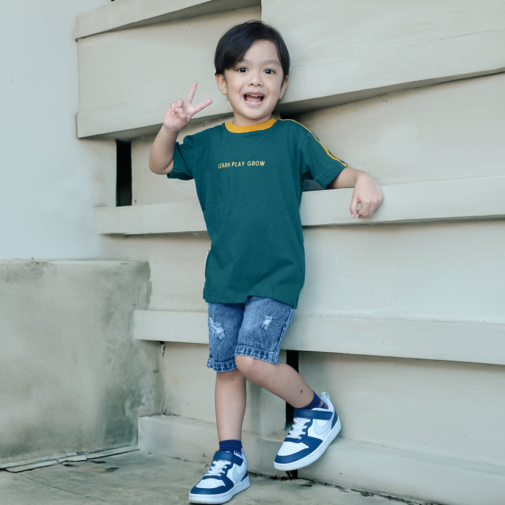 MINIMAY Kaos Sholuder Stripe