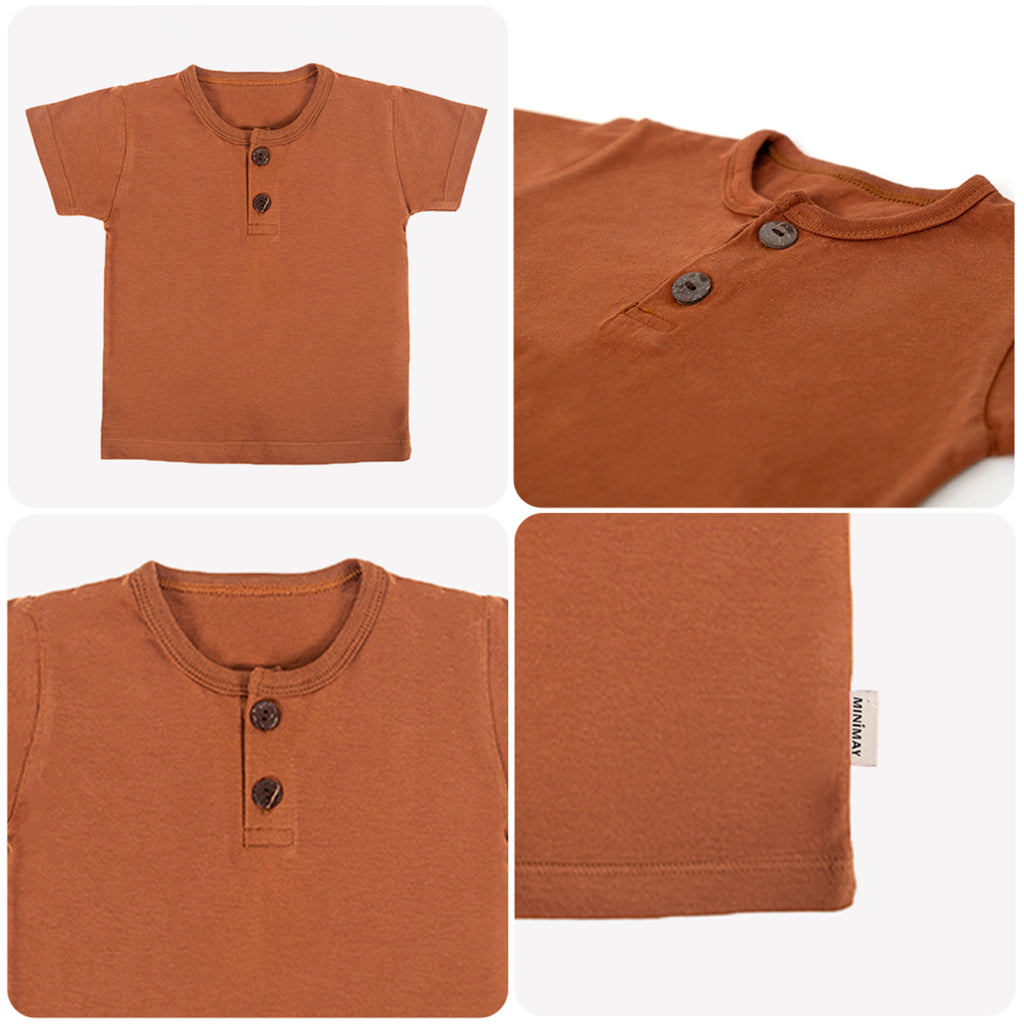 MINIMAY Kaos Anak Kancing Button Tee