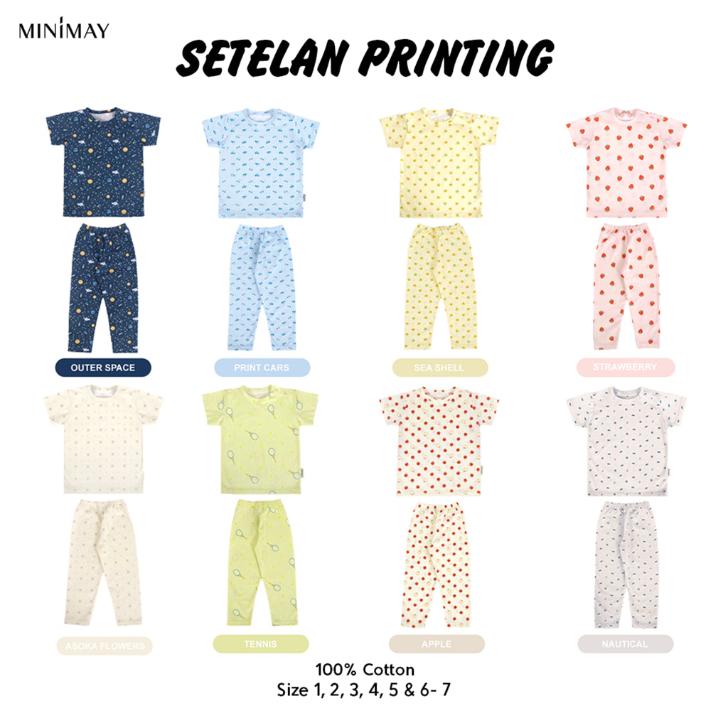 MINIMAY Setelan Piyama Printing