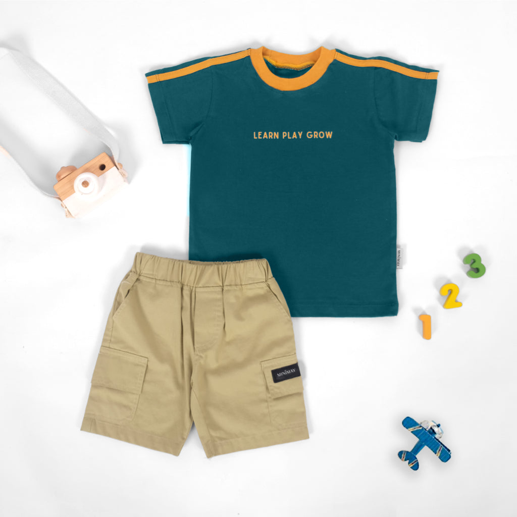 MINIMAY Kaos Sholuder Stripe