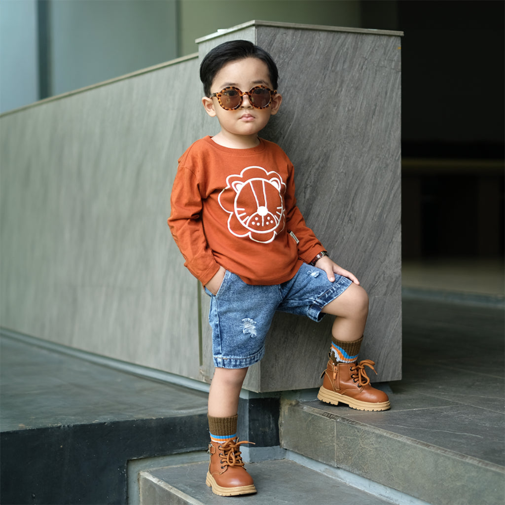 MINIMAY Celana Short Denim Sobek