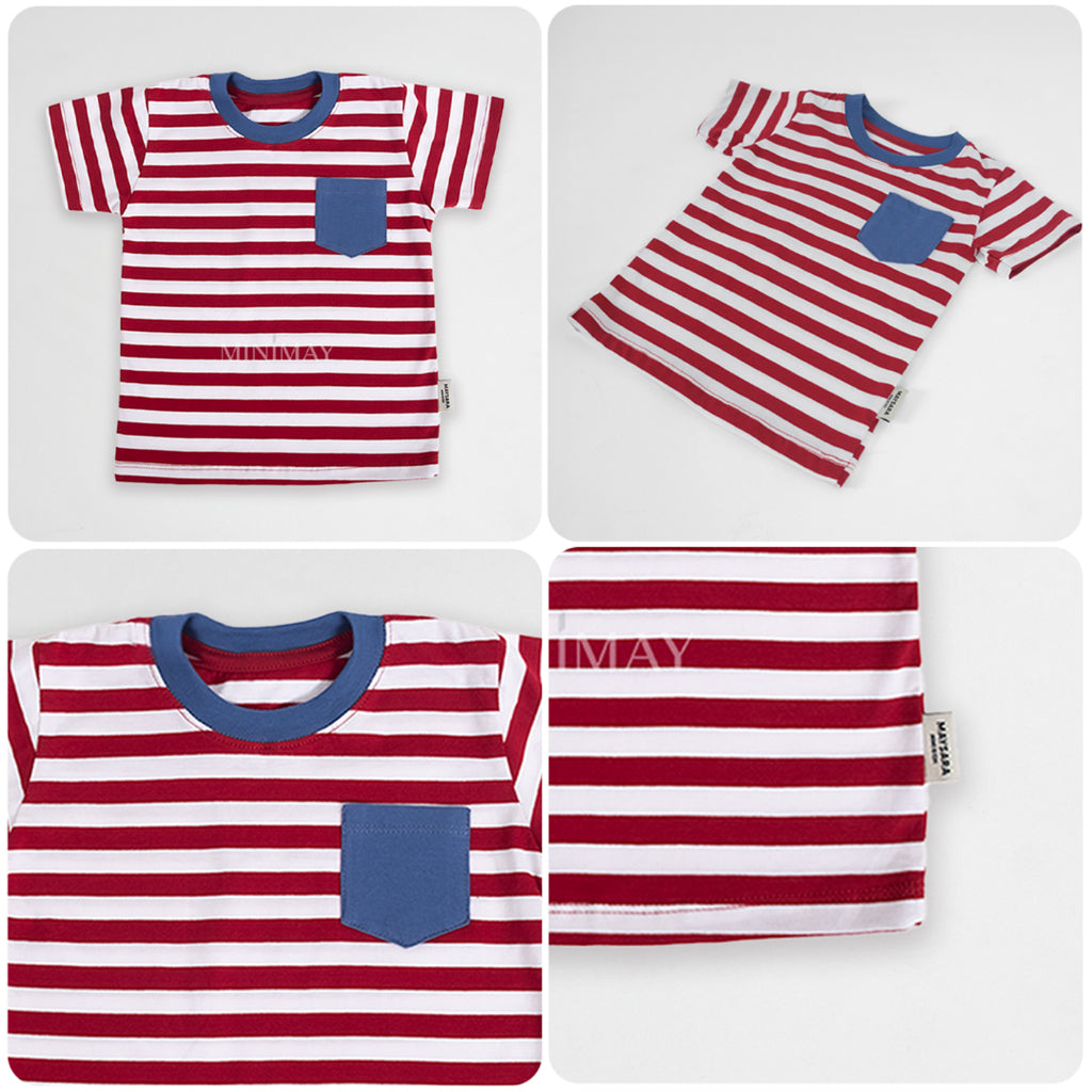 Kaos Striped Pocket