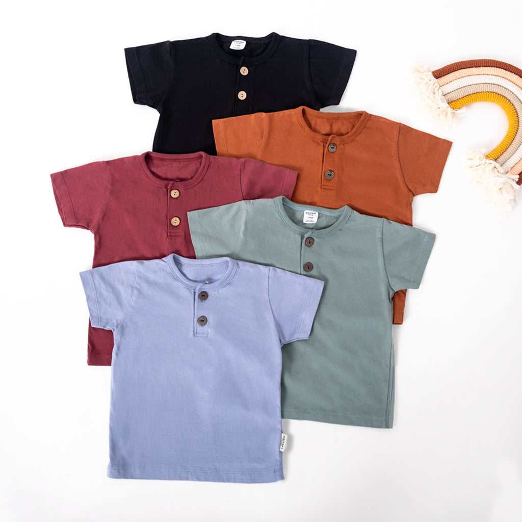 MINIMAY Kaos Anak Kancing Button Tee