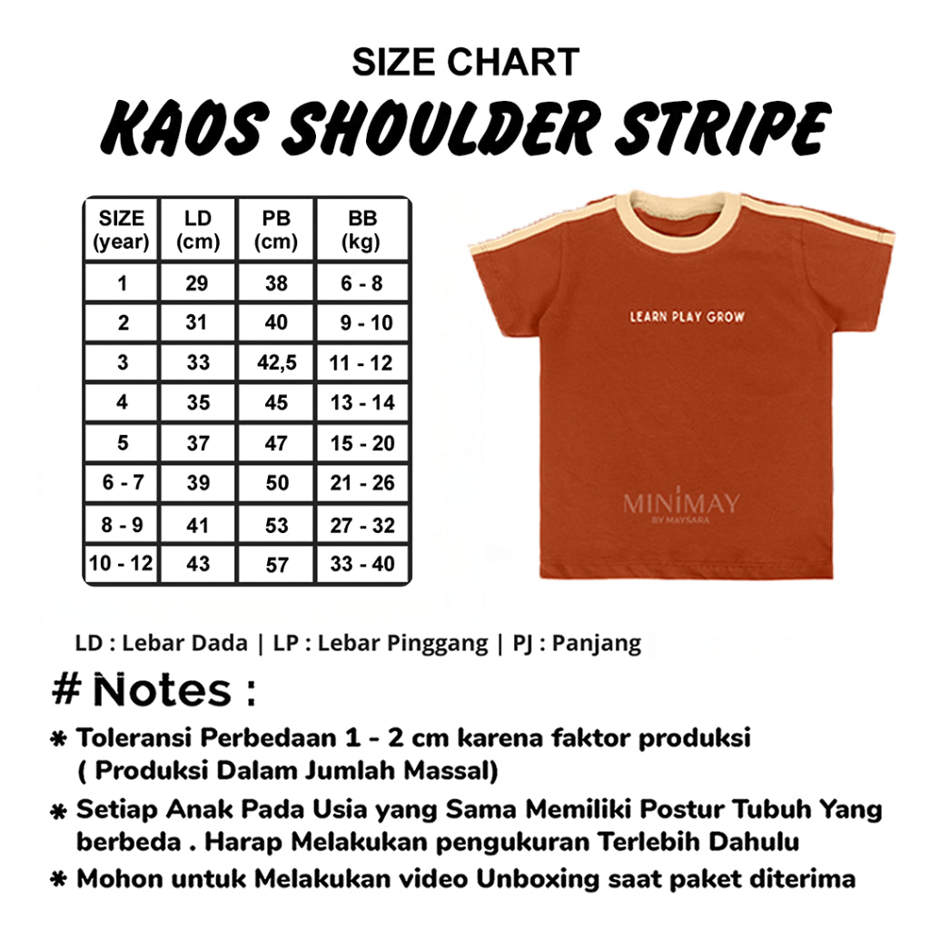Kaos Shoulder Stripe