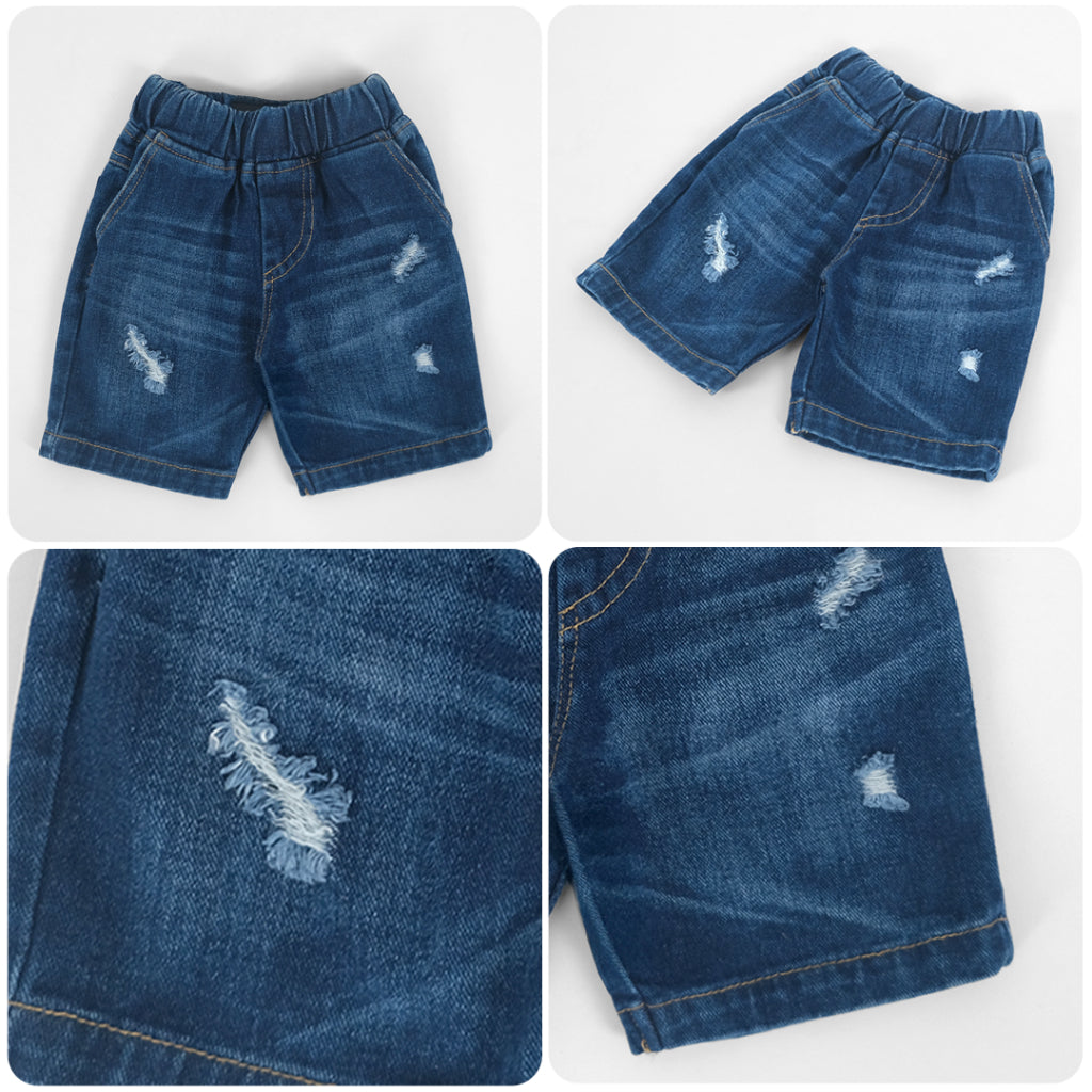 MINIMAY Celana Short Denim Sobek