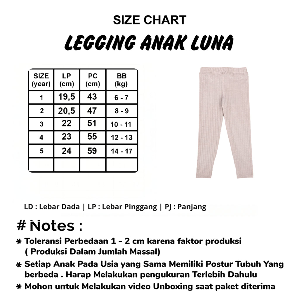MINIMAY Legging Anak Luna