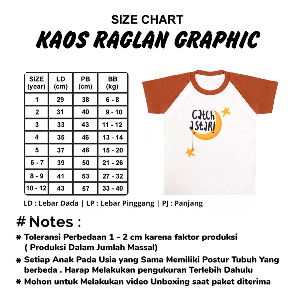 Kaos Raglan Graphic
