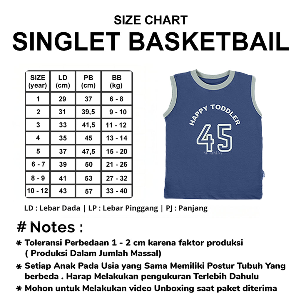 Kaos Singlet Basketball
