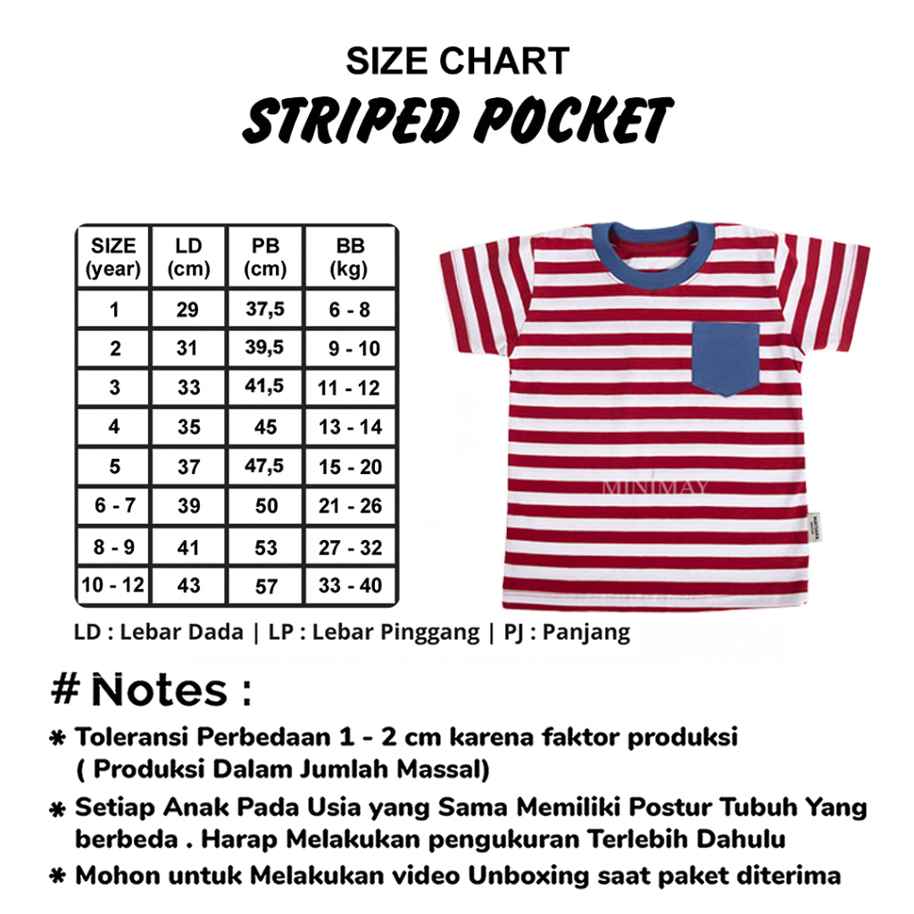Kaos Striped Pocket