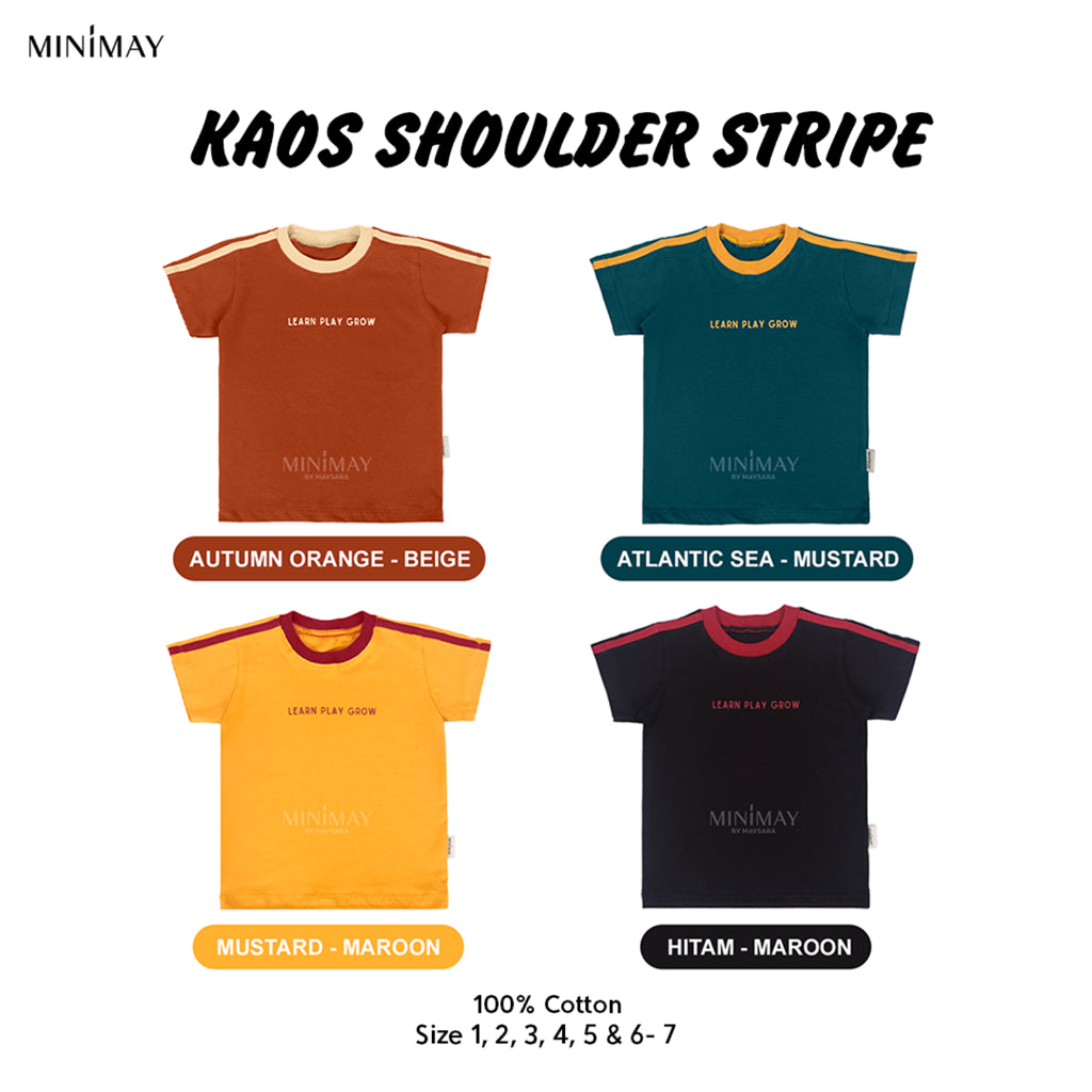 MINIMAY Kaos Sholuder Stripe