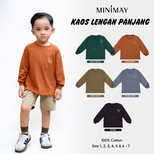 MINIMAY Kaos Lengan Panjang Dino