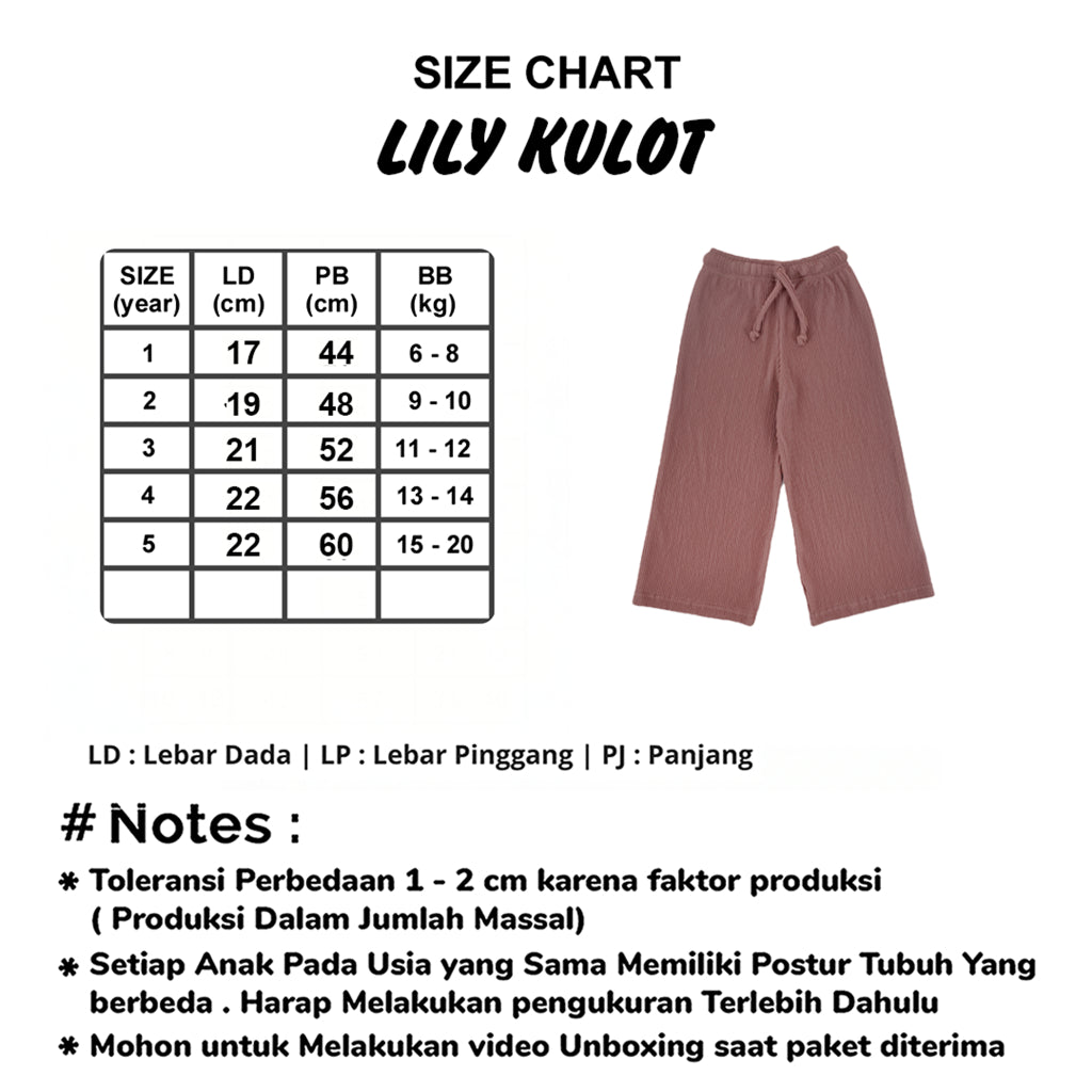 Celana Lily Kulot