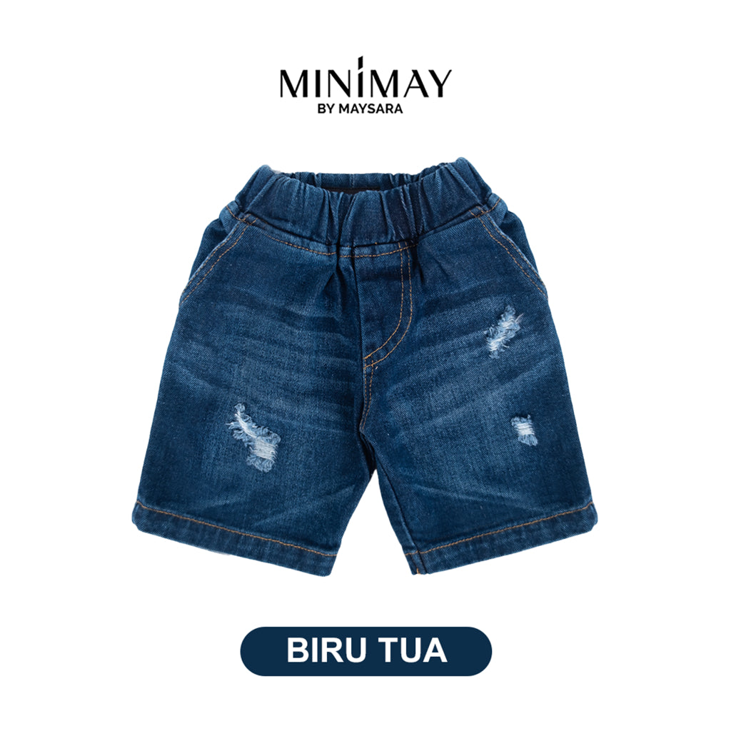 MINIMAY Celana Short Denim Sobek