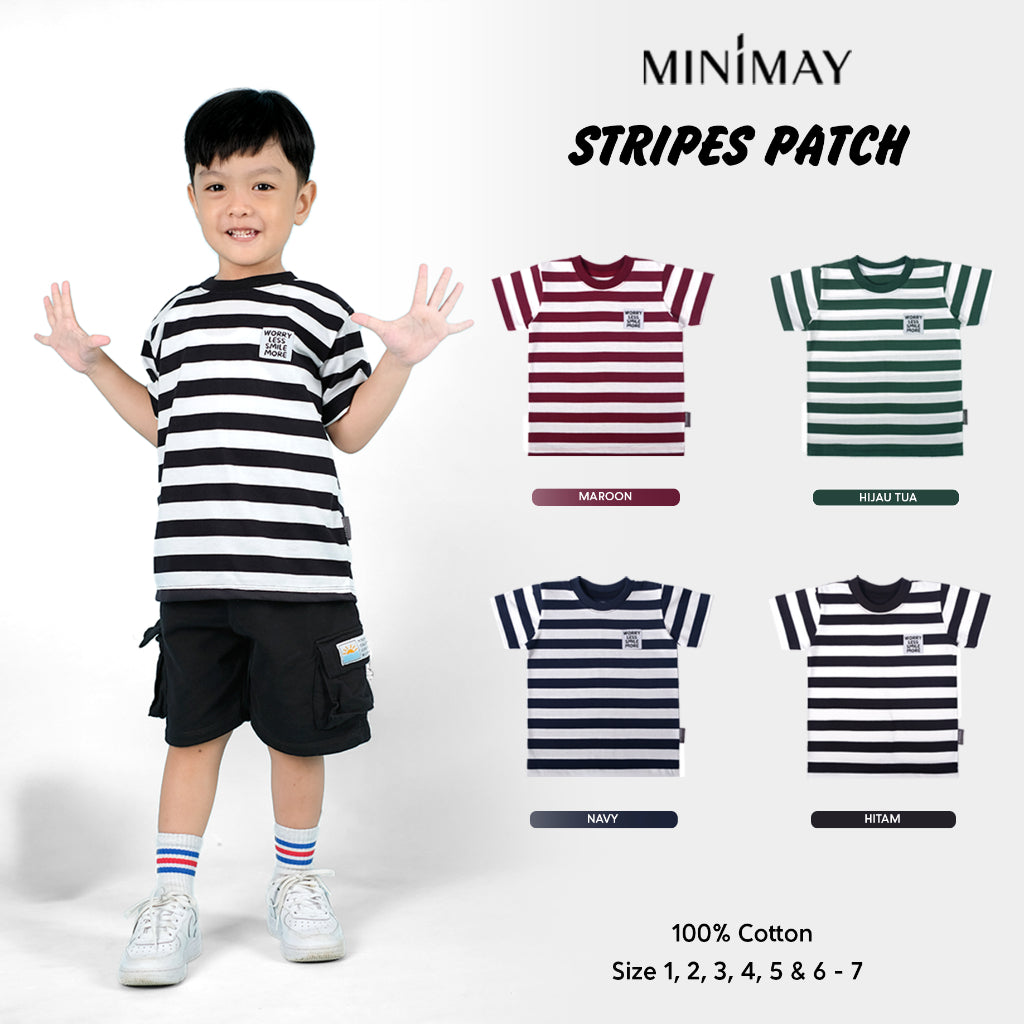 MINIMAY Kaos Stripes Patch Salur Patch