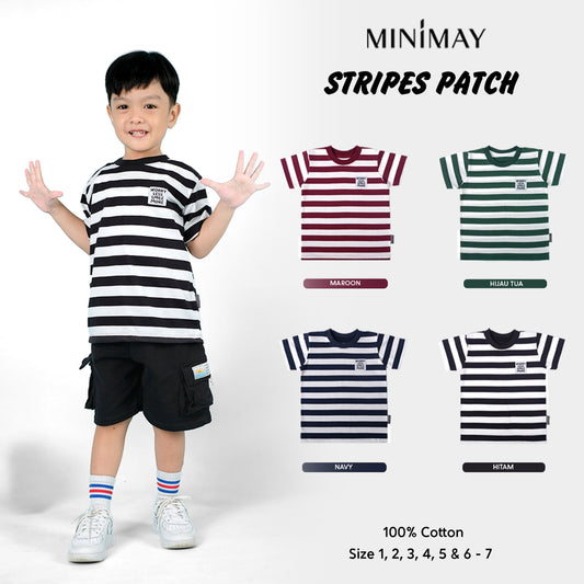 MINIMAY Kaos Stripes Patch Salur Patch
