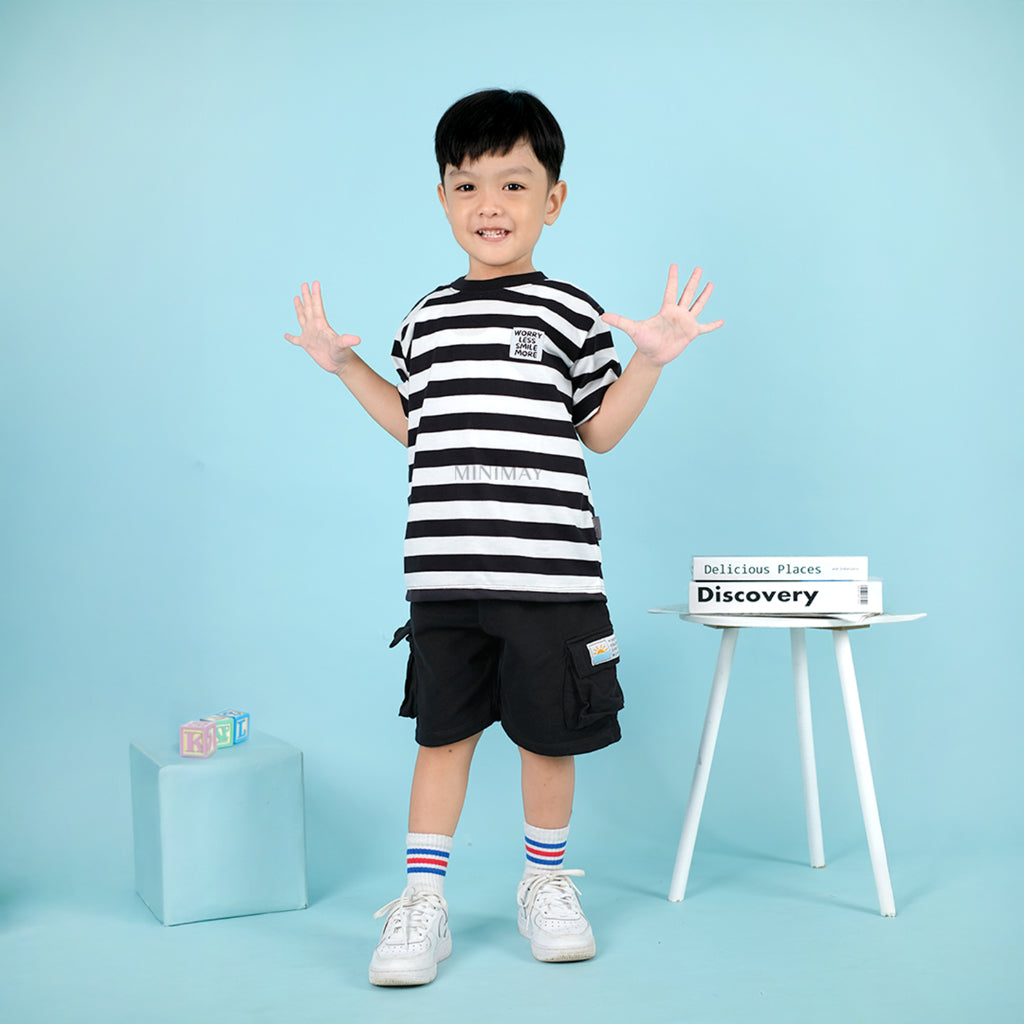 MINIMAY Kaos Stripes Patch Salur Patch