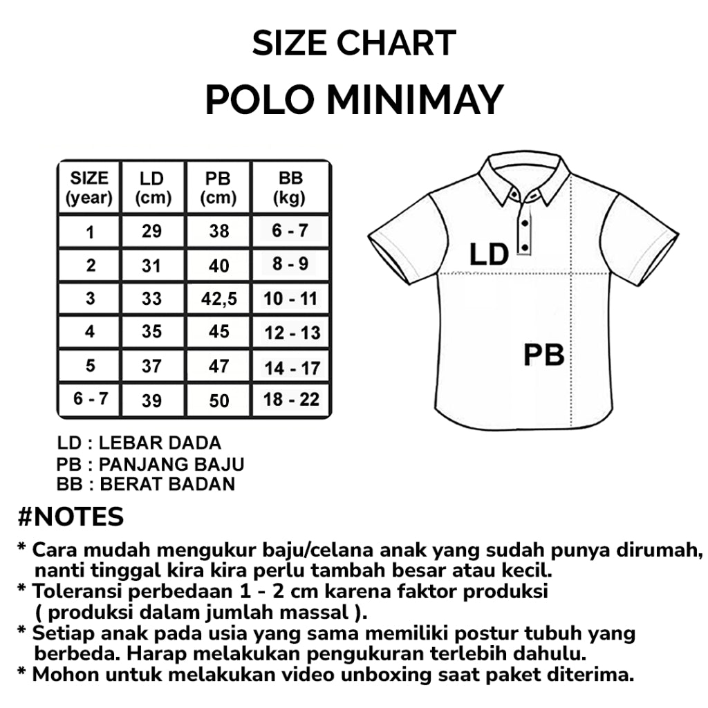 MINIMAY Polo Pique Shirt