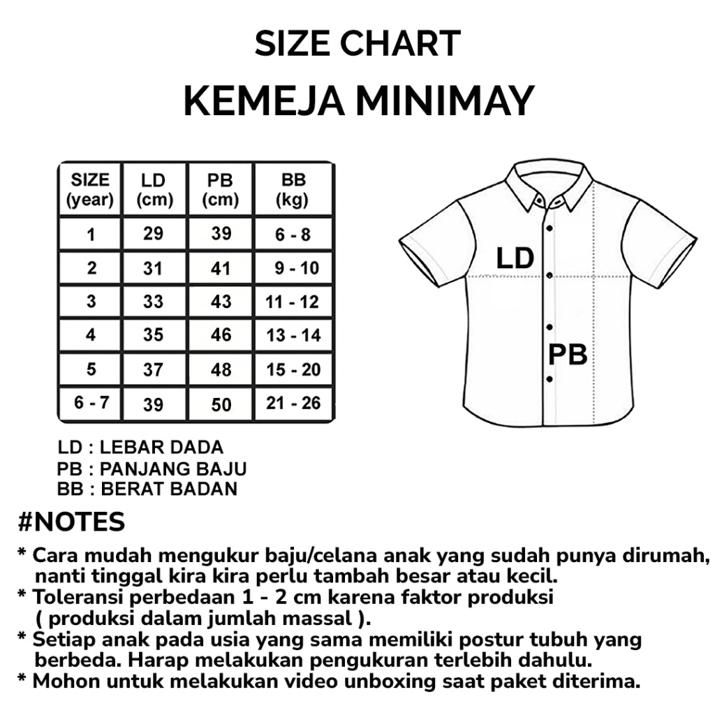MINIMAY Kemeja Rayyan Dobby