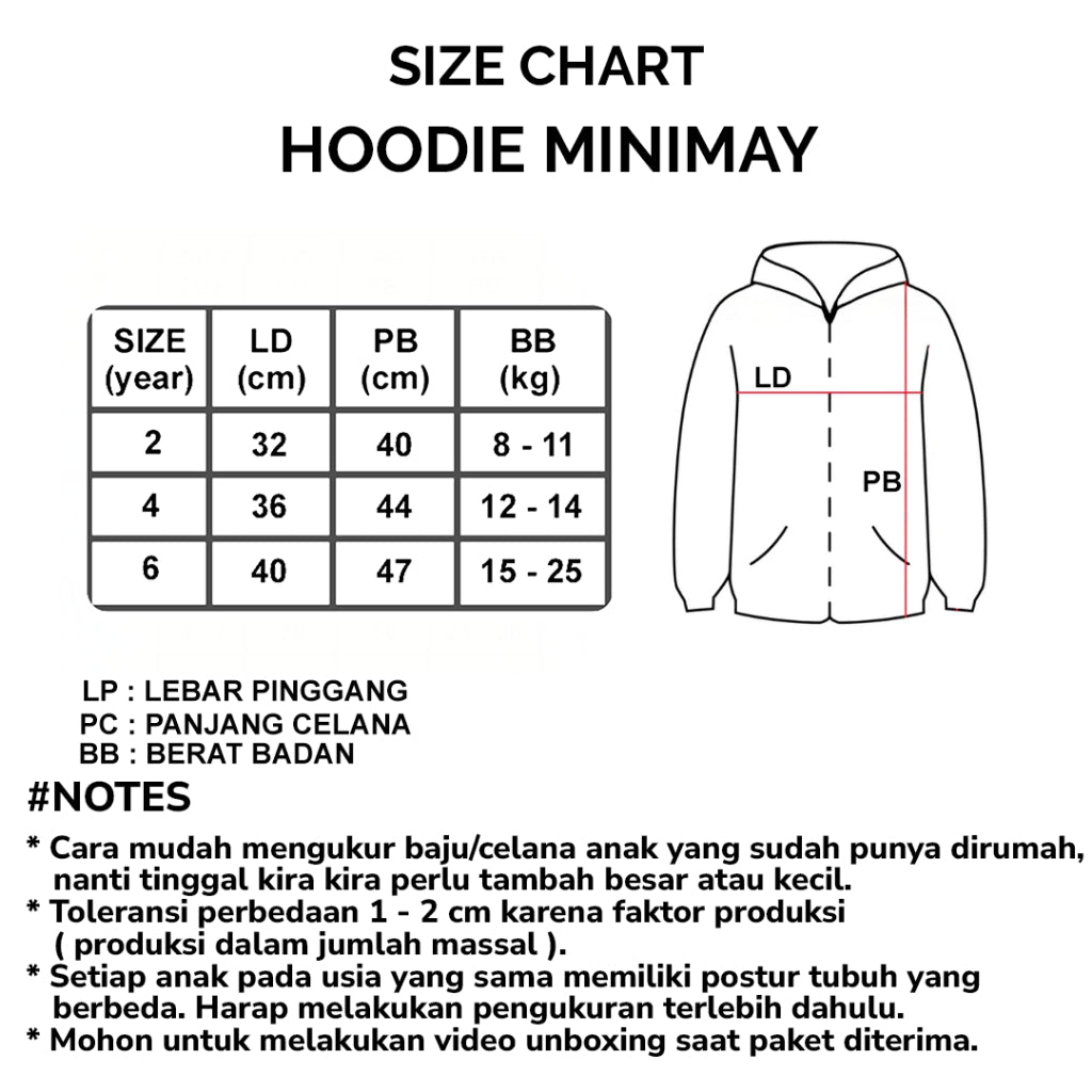 MINIMAY Jaket Hoodie