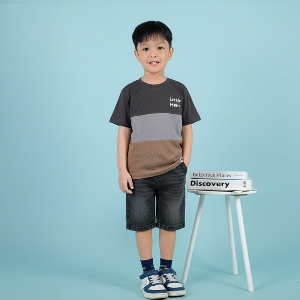 MINIMAY Kaos Anak Three Block TBV02