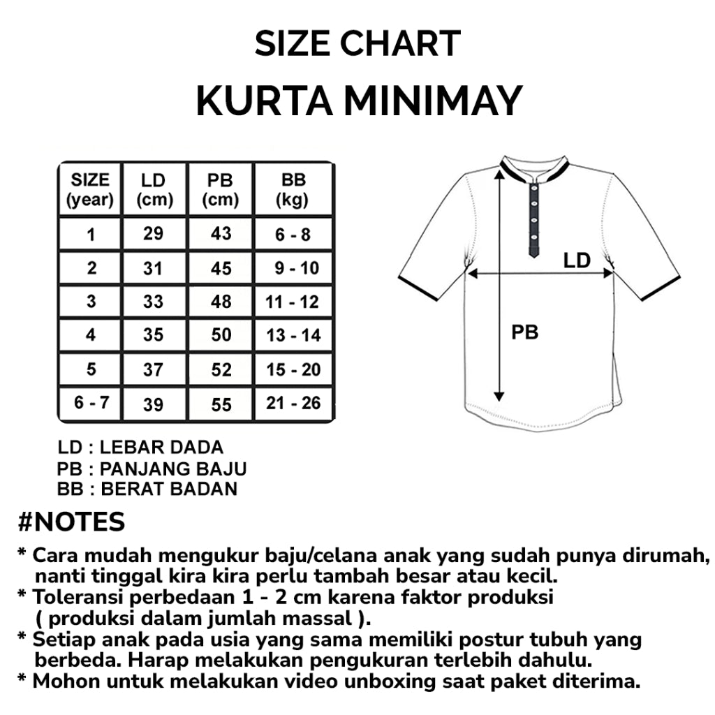 MINIMAY Koko Kemeja Kurta Khalid