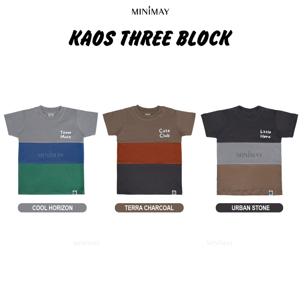 MINIMAY Kaos Anak Three Block TBV02