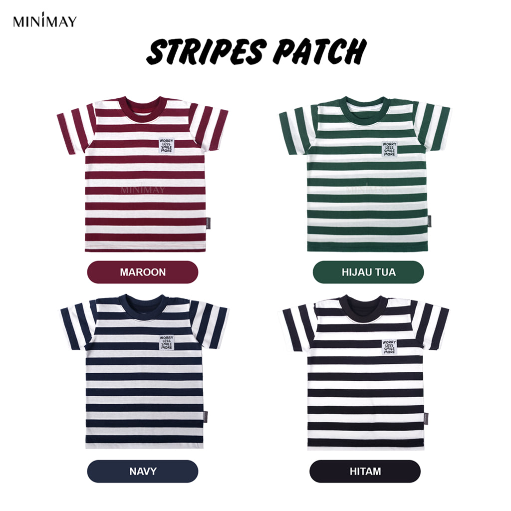 MINIMAY Kaos Stripes Patch Salur Patch