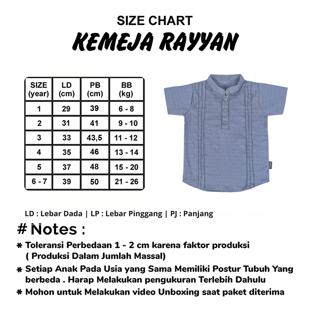 Kemeja Rayyan Dobby